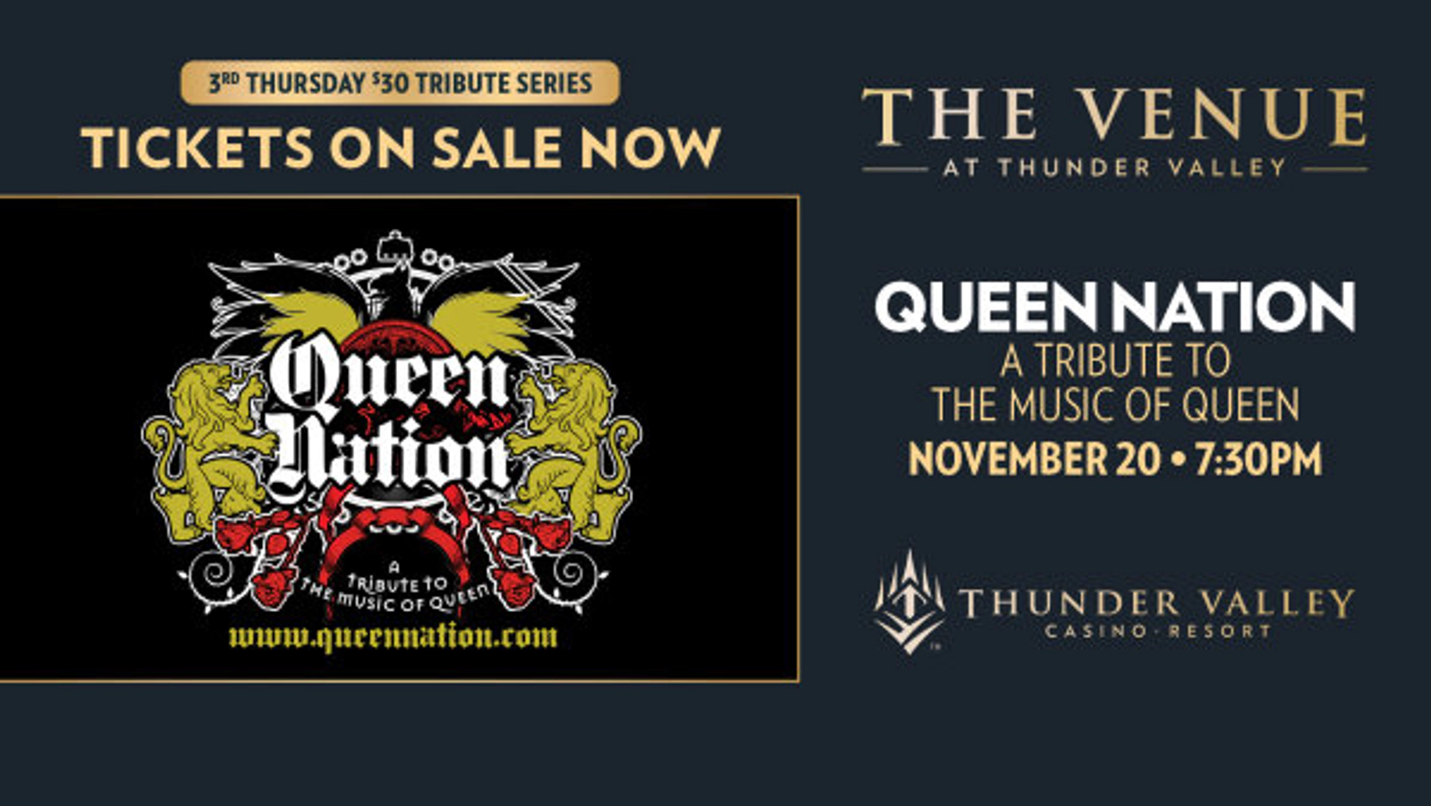 Enter To Win Tickets To See Queen Nation November 20th At Thunder Valley!
