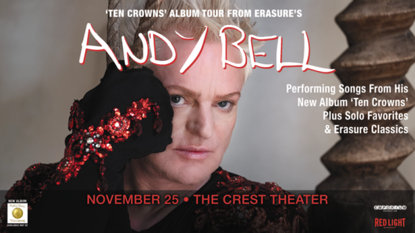 Enter To Win Tickets To See Andy Bell Coming November 25 At The Crest!