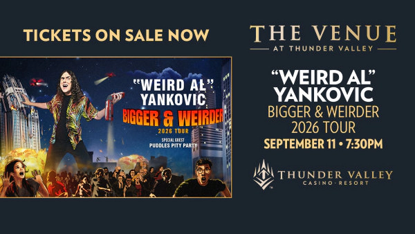 Enter For A Chance To Win Tickets To See "Weird Al" Yankovic Coming September 11th To Thunder Valley!