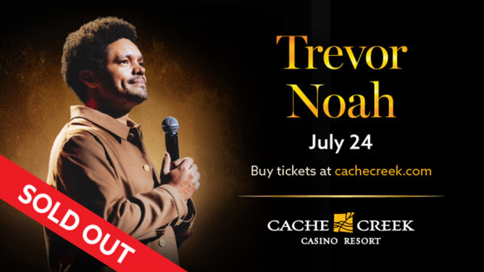 Enter For A Chance To Win Tickets To See Trevor Noah & A 1-Night Stay On July 24th At Cache Creek Casino Resort!