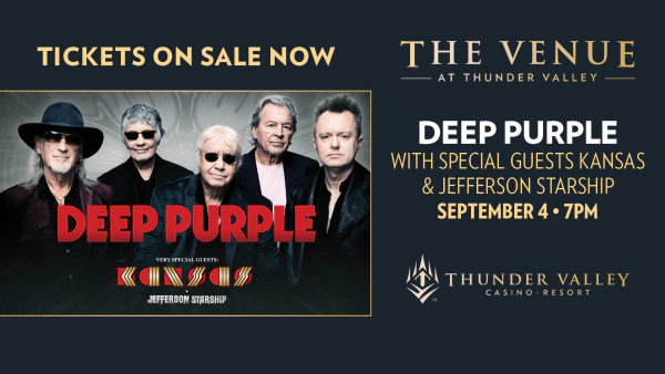 Enter For A Chance To Win Tickets To See Deep Purple Coming September 4th To The Venue At Thunder Valley!