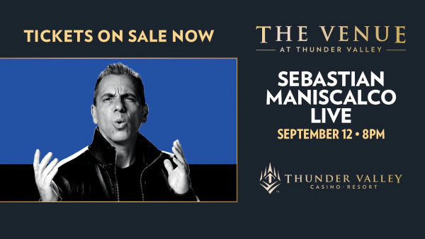 Enter For A Chance To Win Tickets To See Sebastian Maniscalco Coming September 12th To The Venue At Thunder Valley!