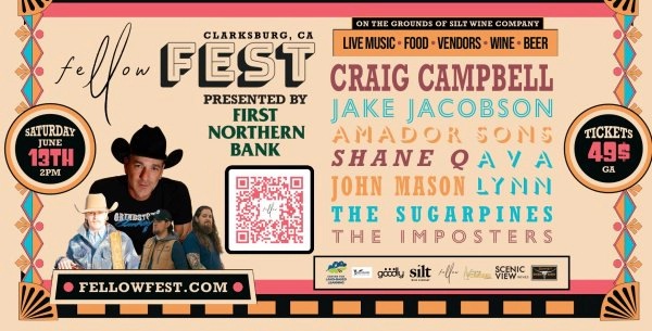Enter For A Chance To Win Tickets For The Fellow Fest 2026 Happening June 13th At Silt Wine Company!
