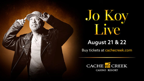 Enter For A Chance To Win Tickets To See Jo Koy + A Room For The Night At Cache Creek!