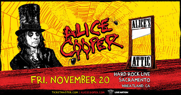 Enter For A Chance To Win Tickets To See Alice Cooper Coming November 20th To Thunder Valley!