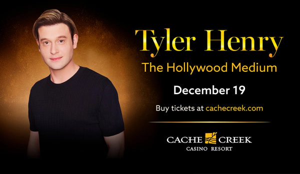 Enter To Win Tickets To See Tyler Henry & 1 Night Stay December 19th At Cache Creek!