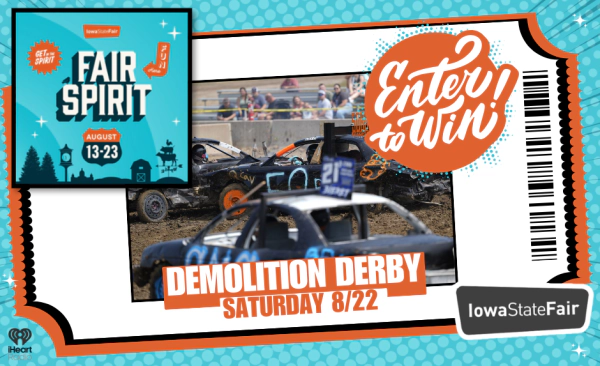 Enter to Win Tickets to see Demolition Derby at the Iowa State Fair!