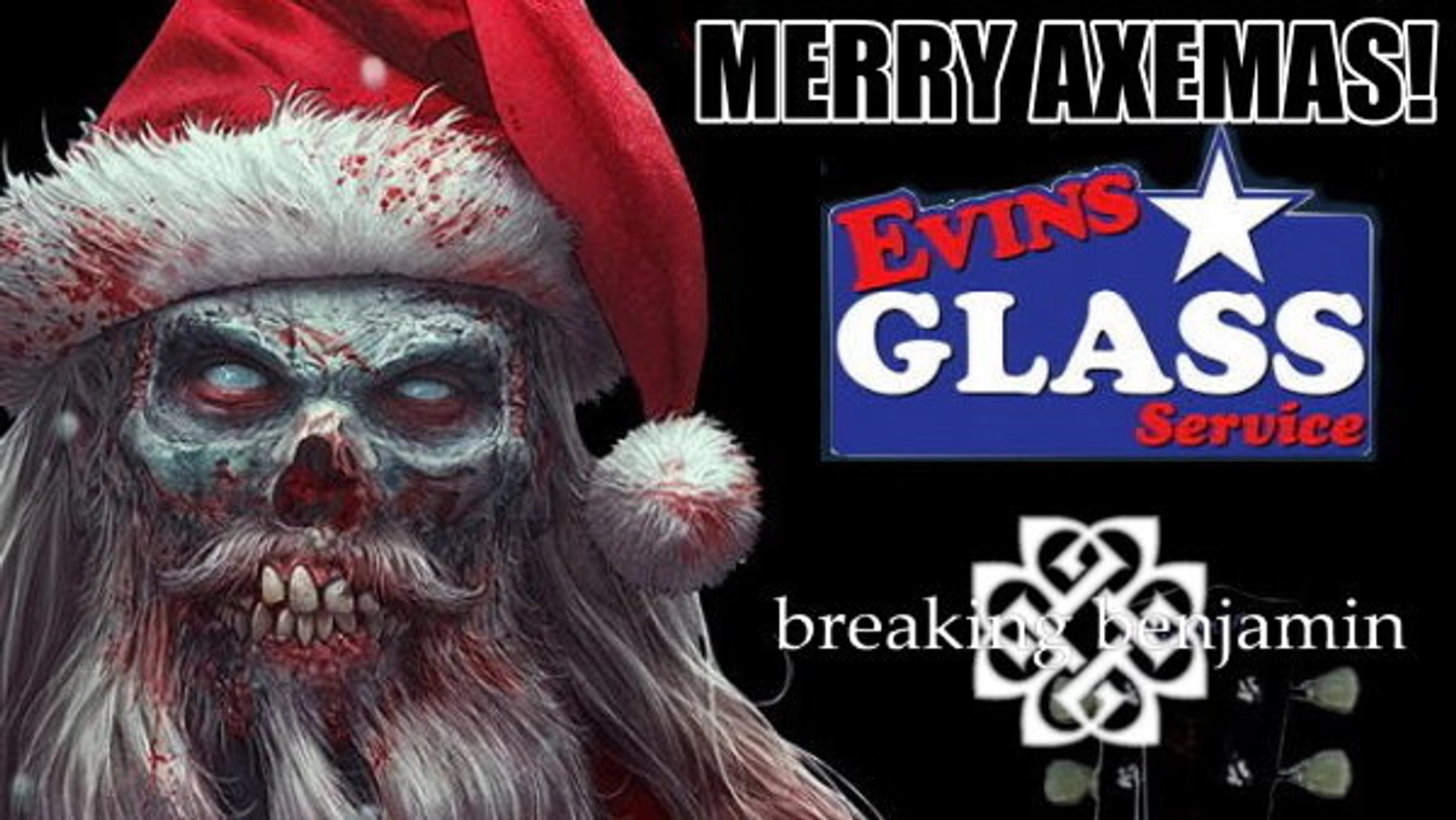 Merry Axemas Win a Autographed Breaking Benjamin Guitar