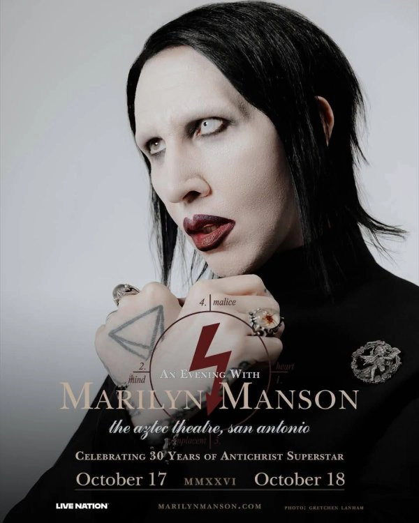 Marilyn Manson 30th Anniversary of Antichrist Superstar Tour