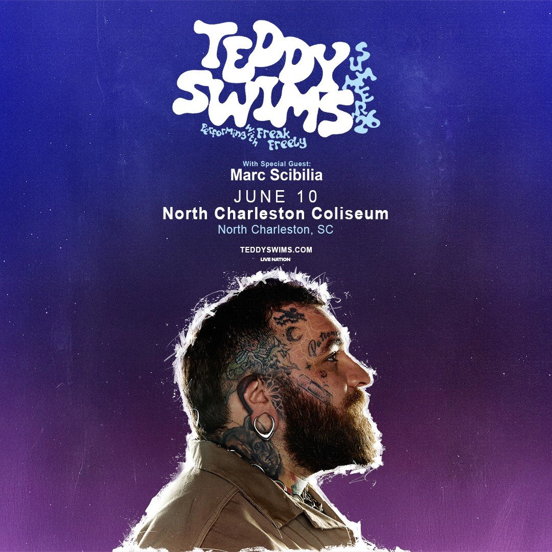 Teddy Swims at the North Charleston Coliseum 6/10/26!