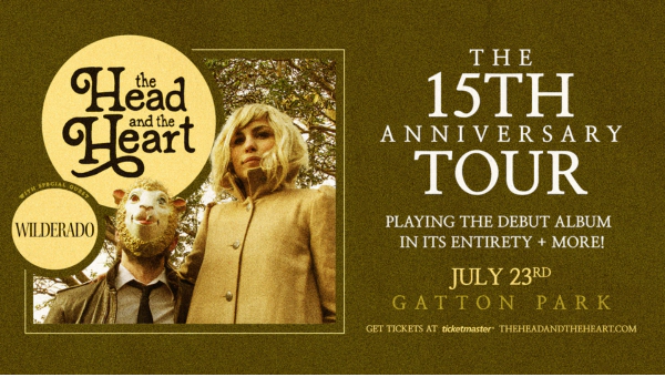 The Head and The Heart @ Gatton Park 7.23.26 Ticket Giveaway