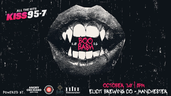 Be a KISS 95-7 BooBash VIP thanks to Angry Orchard!