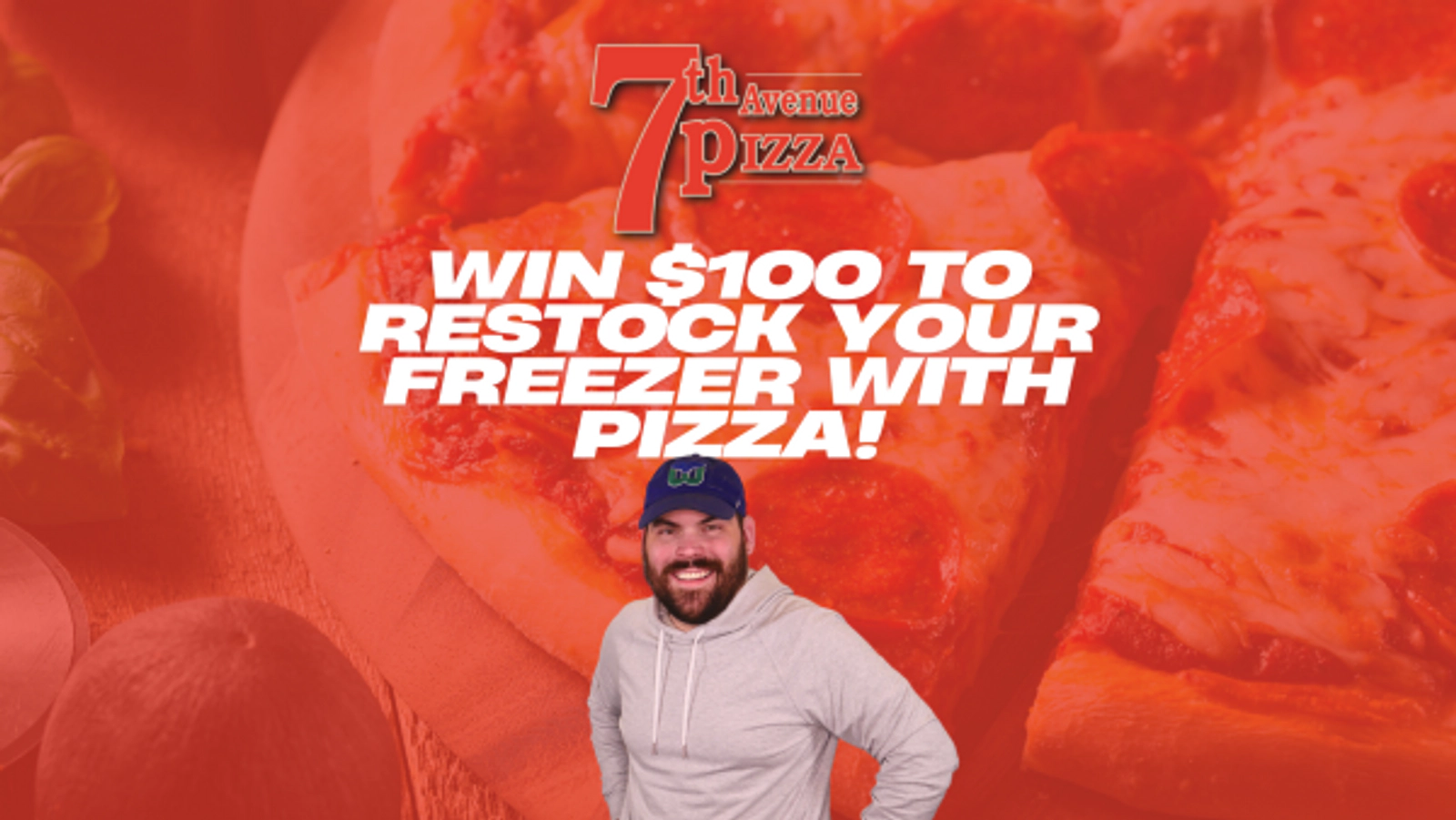 Win $100 toward Restocking your Freezer from 7th Avenue Pizza when Meatsauce wins Initials