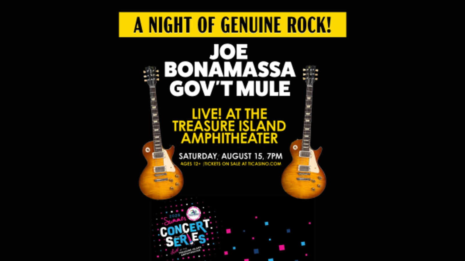 Win Tickets to See Joe Bonamassa at Treasure Island