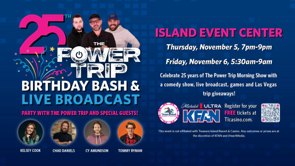 Win Tickets to the SOLD OUT Power Trip 25th Bash Comedy Show