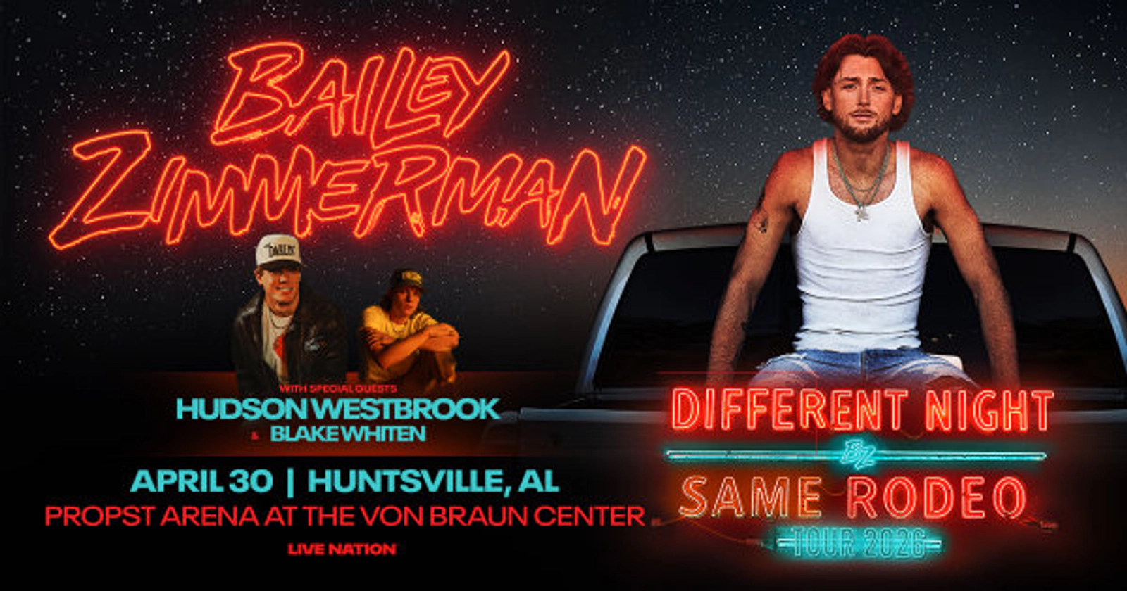 Win tickets to see Bailey Zimmerman at The VBC!