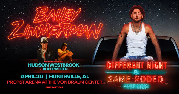 Win tickets to see Bailey Zimmerman at The VBC!