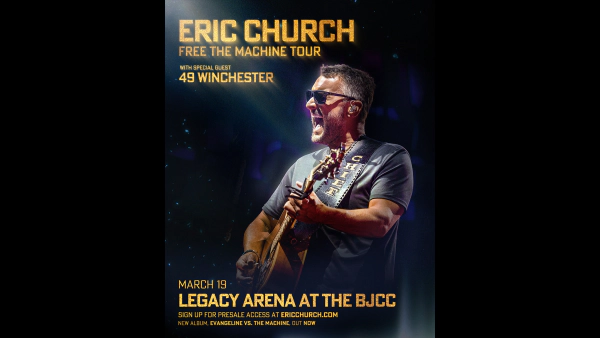 Win tickets to see Eric Church in Birmingham!