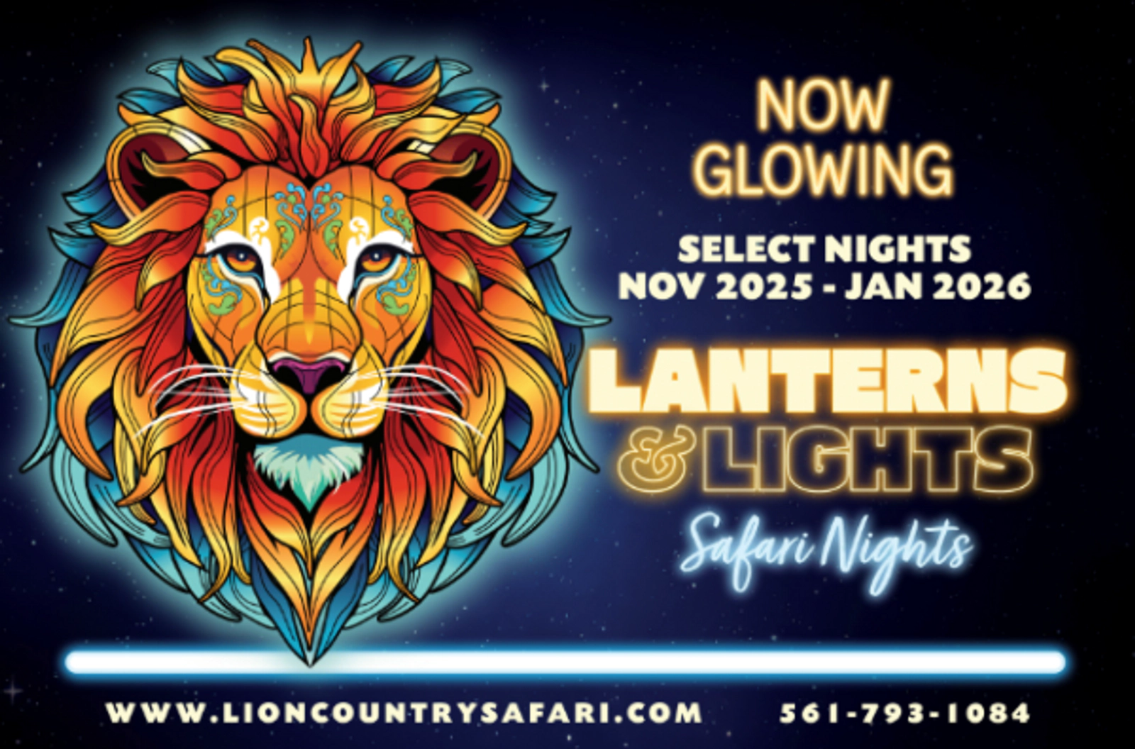 Win Tickets to The Lanterns & Lights Safari Nights at Lion Country Safari!