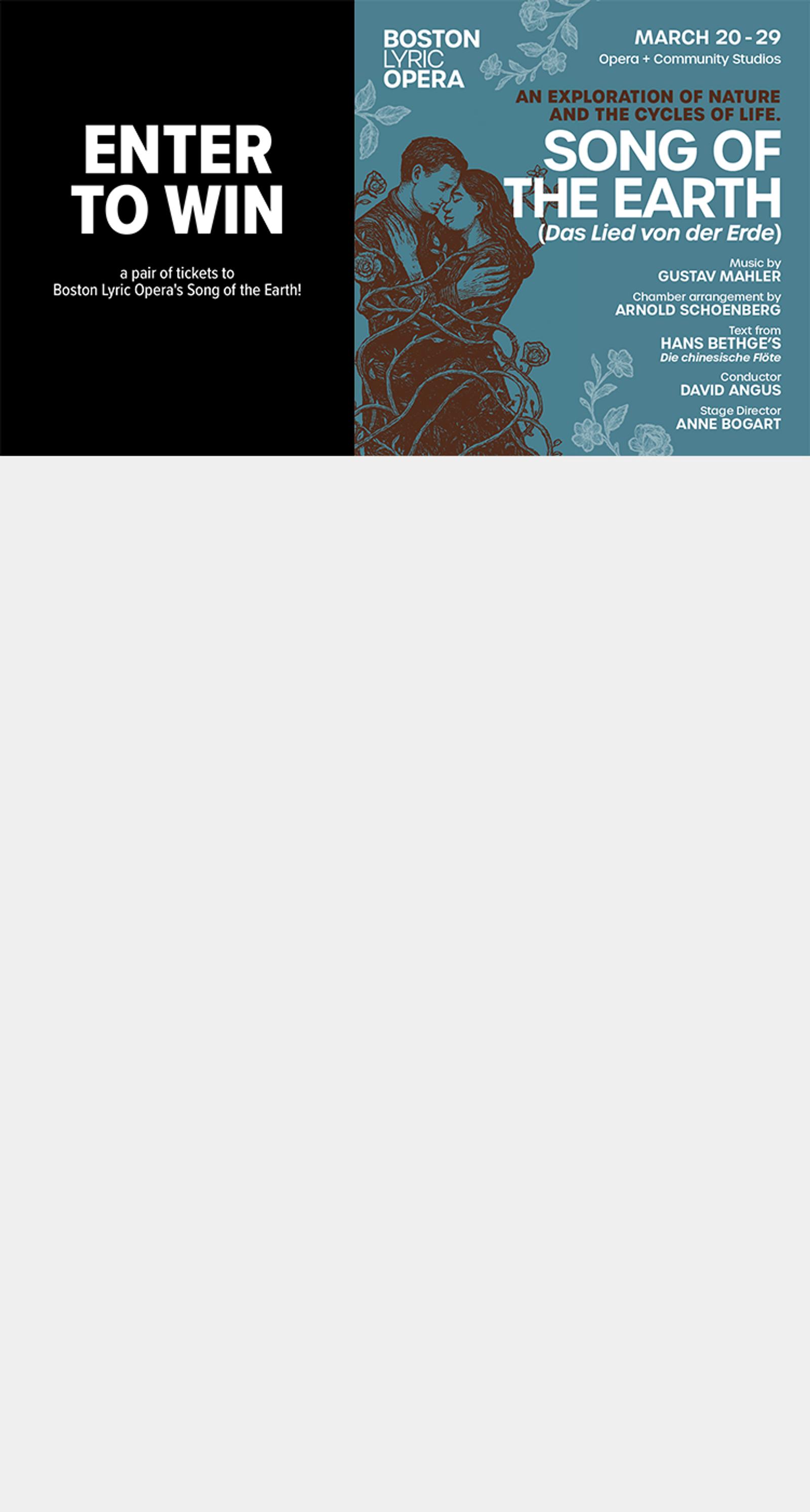 Win Tickets to Boston Lyric Opera's Song of the Earth