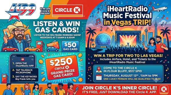 Win Circle K Gas Cards With Big Frank!