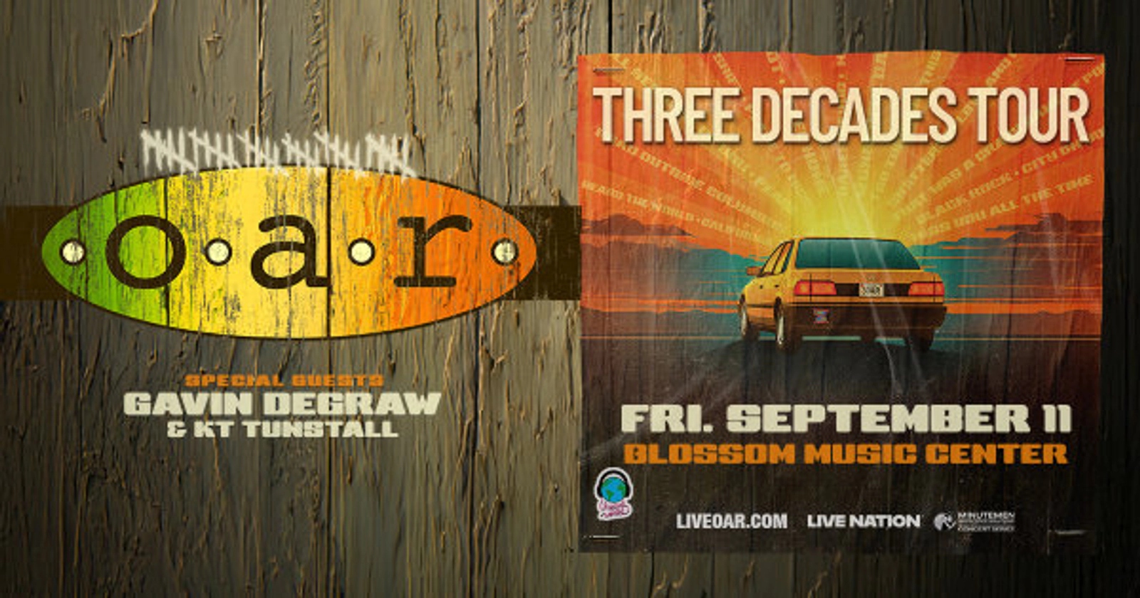 Win tickets to see O.A.R. at Blossom Music Center