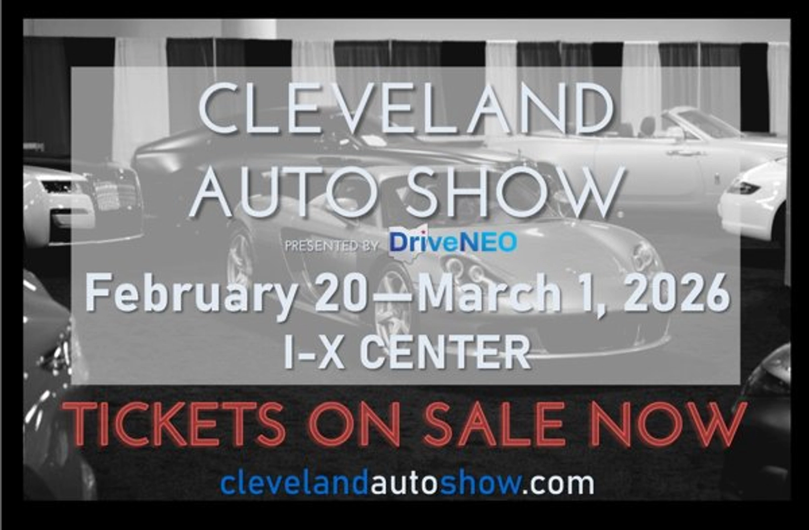 Win a 4 pack of tickets to The 2026 Cleveland Auto Show