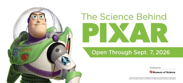 Win a 4 pack of tickets to explore The Science Behind Pixar at COSI