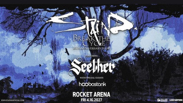 Win tickets to see Staind at Rocket Arena