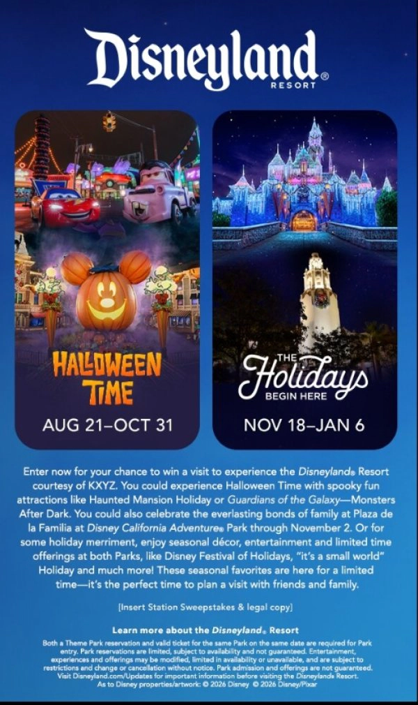 WIN A VISIT TO EXPERIENCE DISNEYLAND RESORT