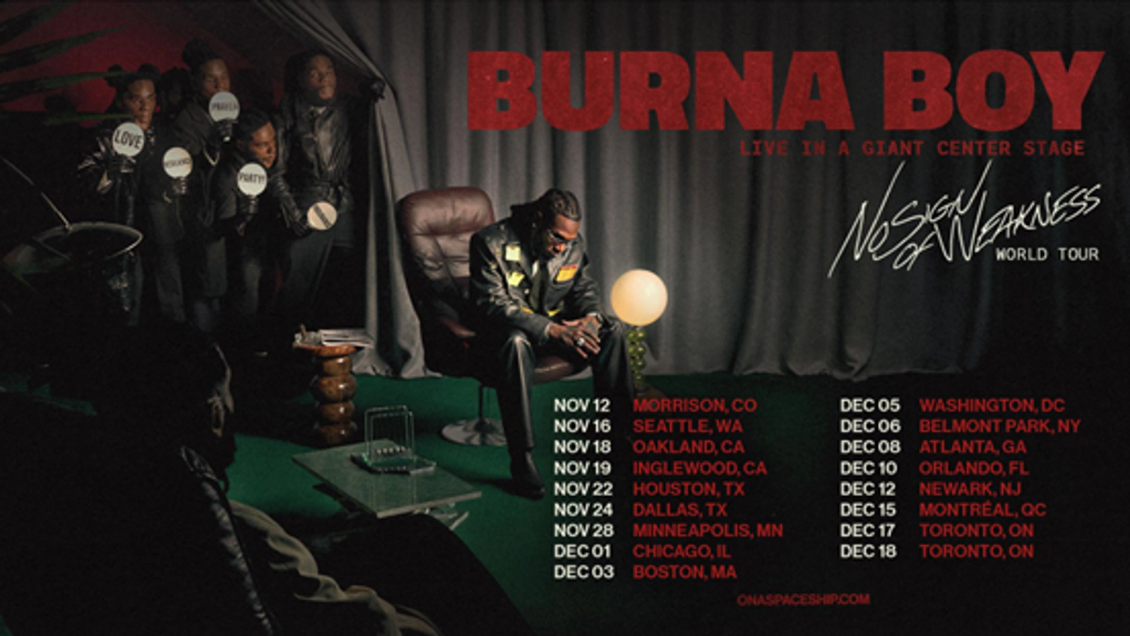 Win Tickets to see Burna Boy Wednesday November 19th, 2025