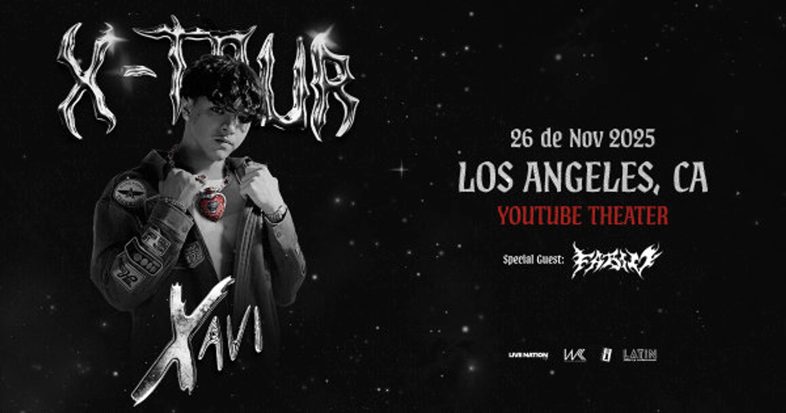 Enter for your chance to Win Tickets to See Xavi at the YouTube Theater