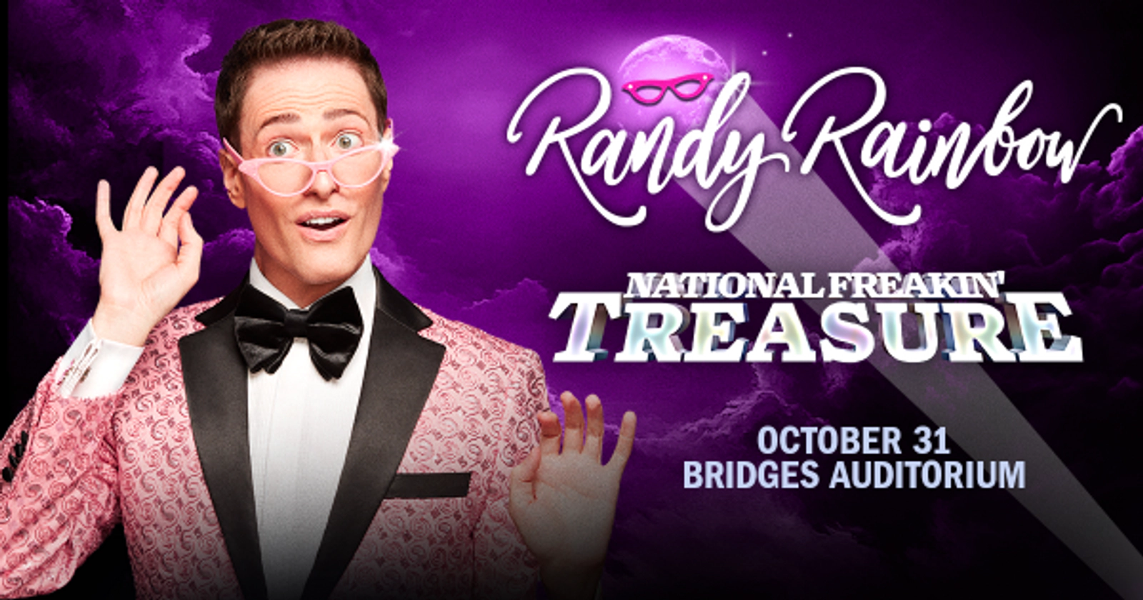 Win Tickets to see Randy Rainbow National Freakin' Treasure Friday October 31st at the Bridges Auditorium