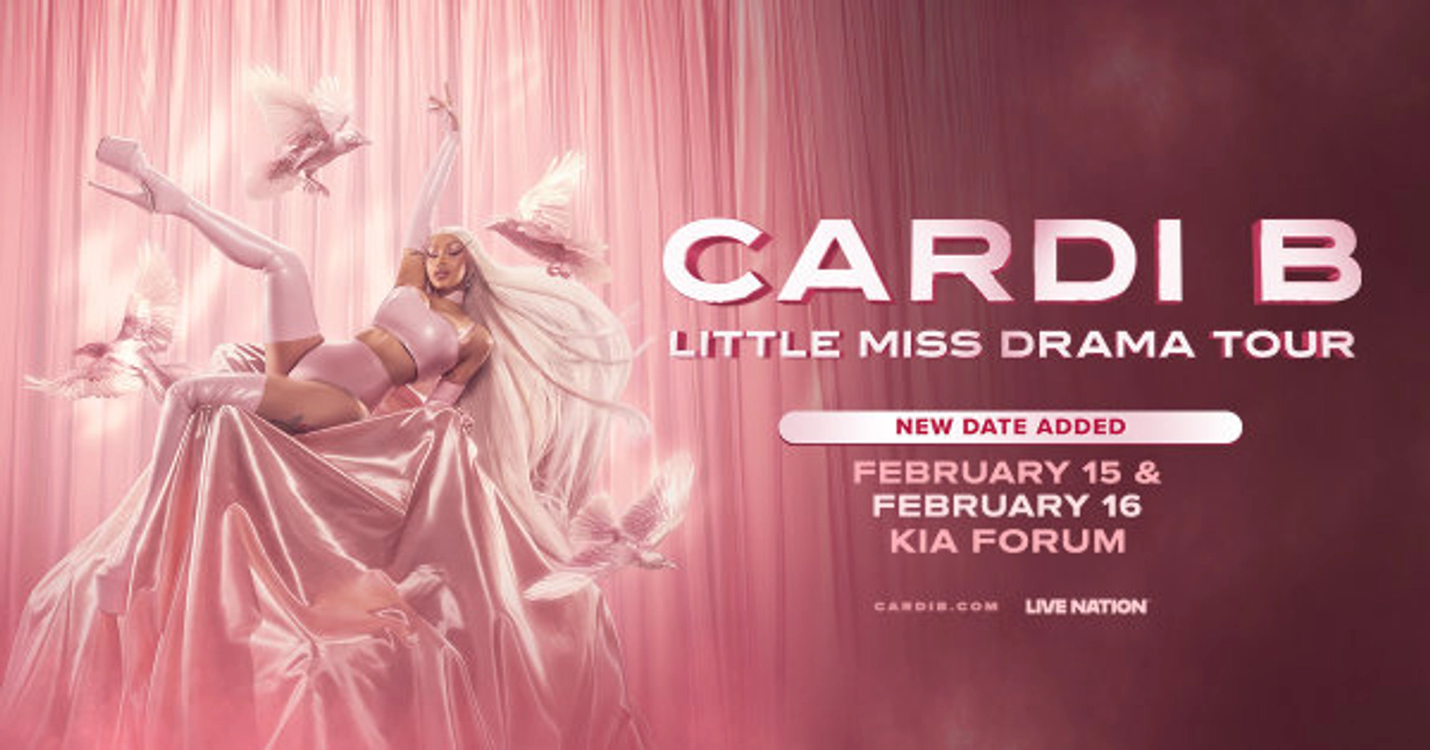 Win Tickets to see Cardi B Little Miss Drama Tour February 16th at the Kia Forum!
