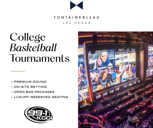 Win a Las Vegas Getaway from 99.1 KGGI with Las Vegas Foutainbleu