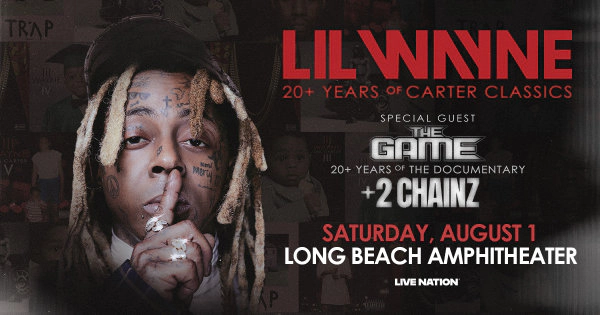 Win Tickets to see Lil Wayne Saturday August 1st at the Long Beach Amphitheater