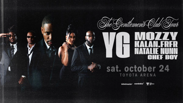Win Tickets to see YG The Gentlemen's Club Tour Saturday October 24th