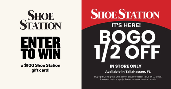 Enter now for your chance to win a $100 Shoe Station gift card!