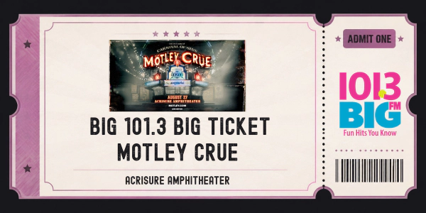Enter to win The BIG Ticket for Motley Crue!