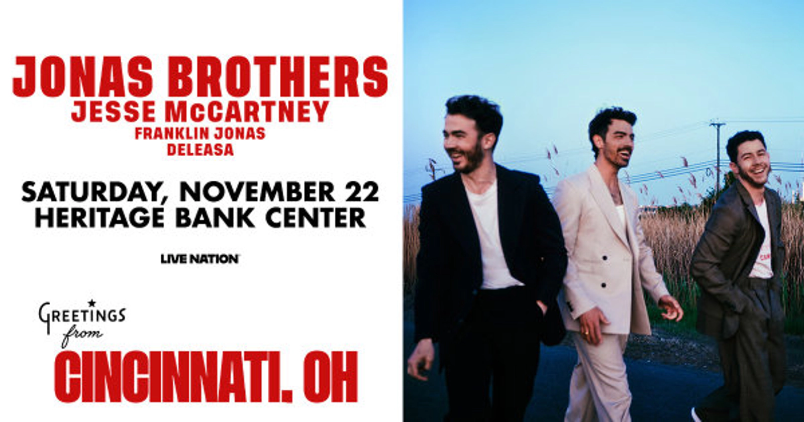 [WIN TICKETS] Jonas Brothers @ Heritage Bank Center