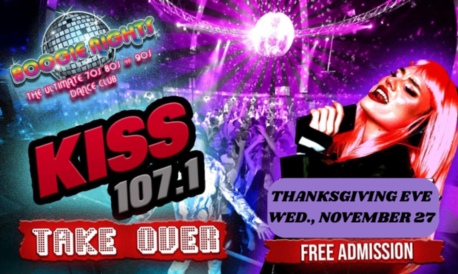 WIN A "TURKEY TURNUP" PACKAGE FROM BOOGIE NIGHTS FOR THANKSGIVING EVE!