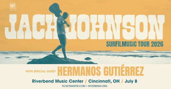 [WIN TICKETS] JACK JOHNSON @ RIVERBEND MUSIC CENTER