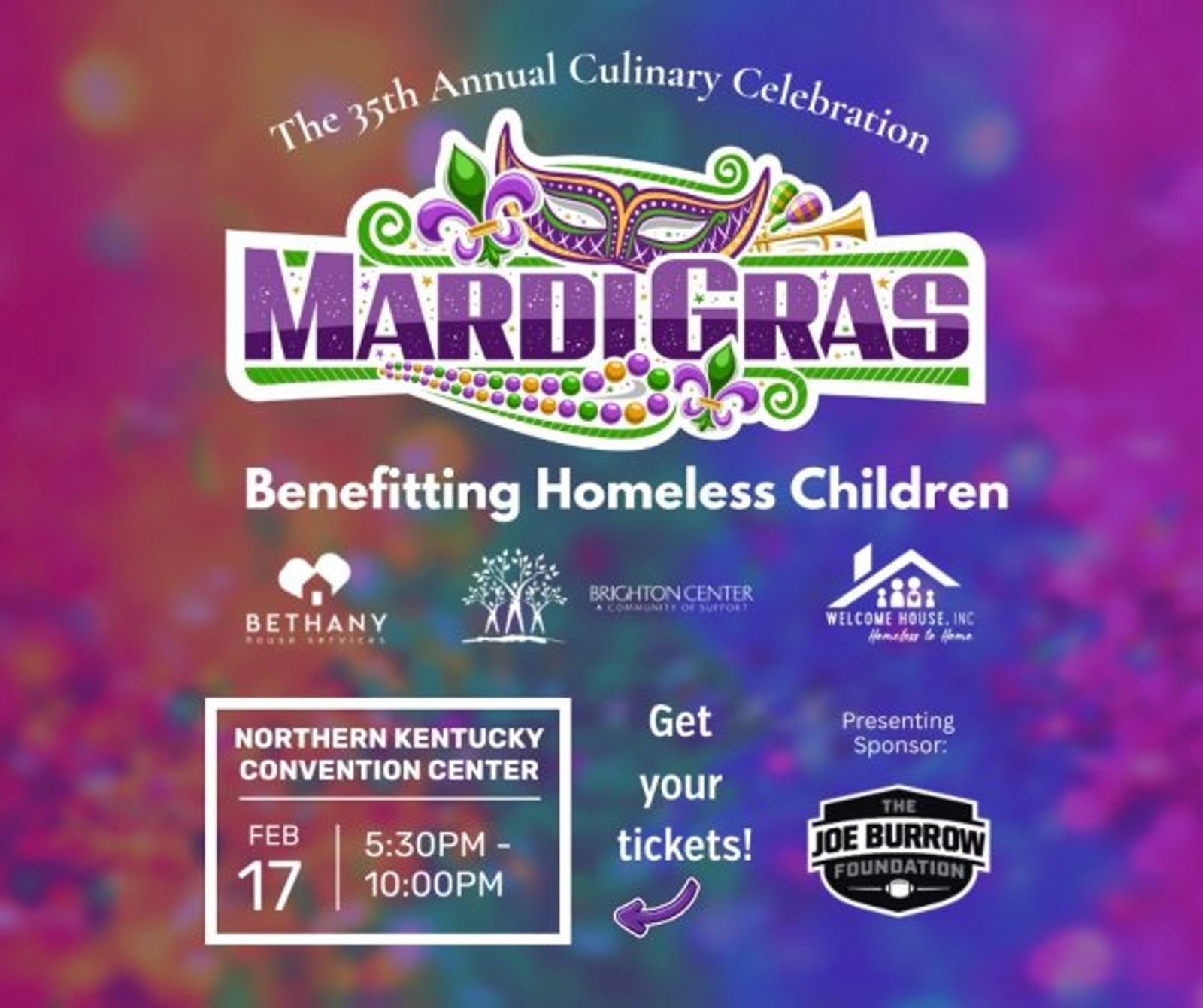 [WIN TICKETS] MARDI GRAS BENEFITING HOMELESS CHILDREN