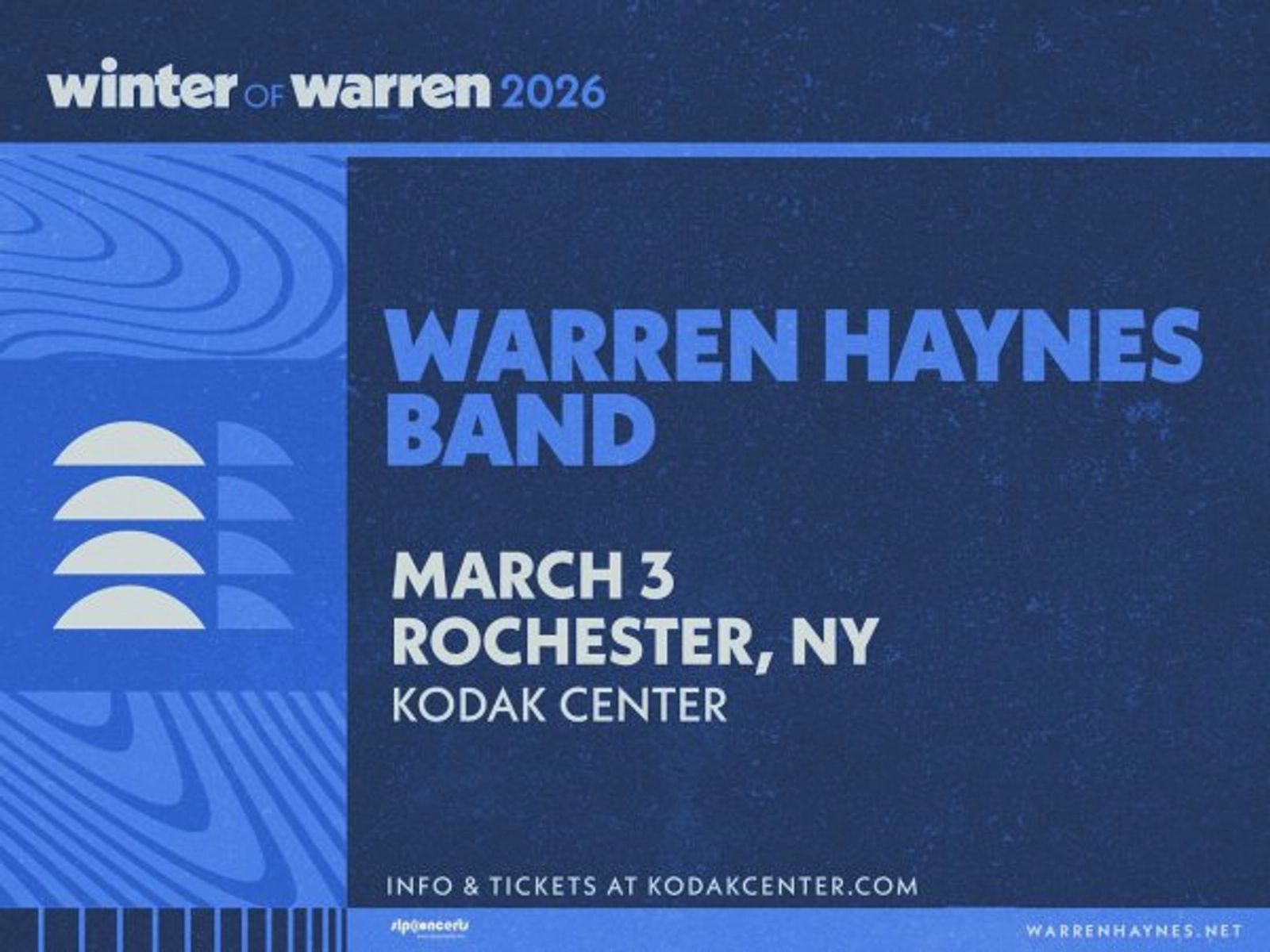 Win Tickets to see Warren Haynes Band at Kodak Center!