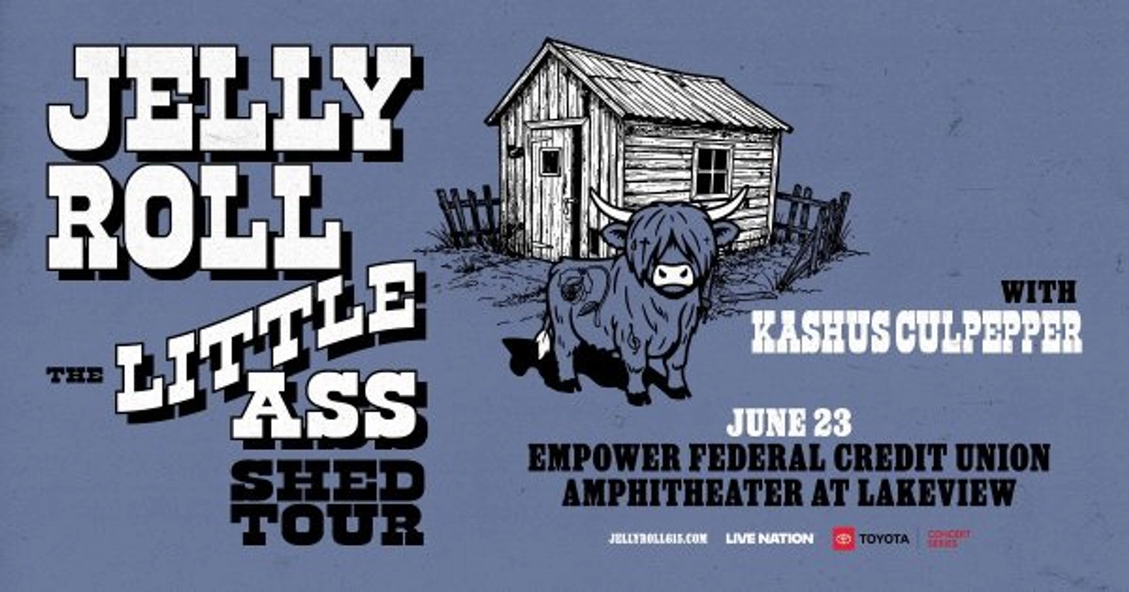 Win Tickets to see Jelly Roll at Empower Federal Union Amphitheater at Lakeview!