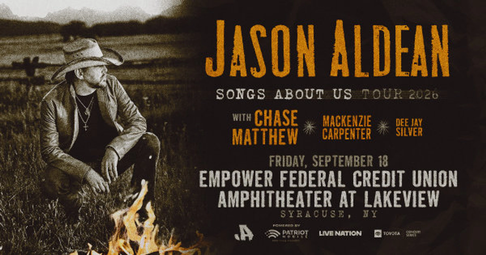 Win Tickets to see Jason Aldean at Empower Federal Credit Union Amphitheater at Lakeview!