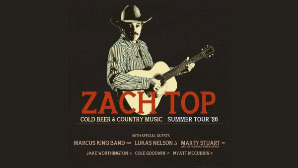 Win Tickets to see Zach Top at CMAC!