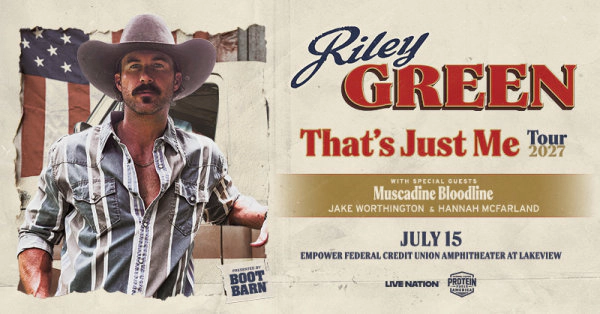 Enter to win Riley Green tickets!