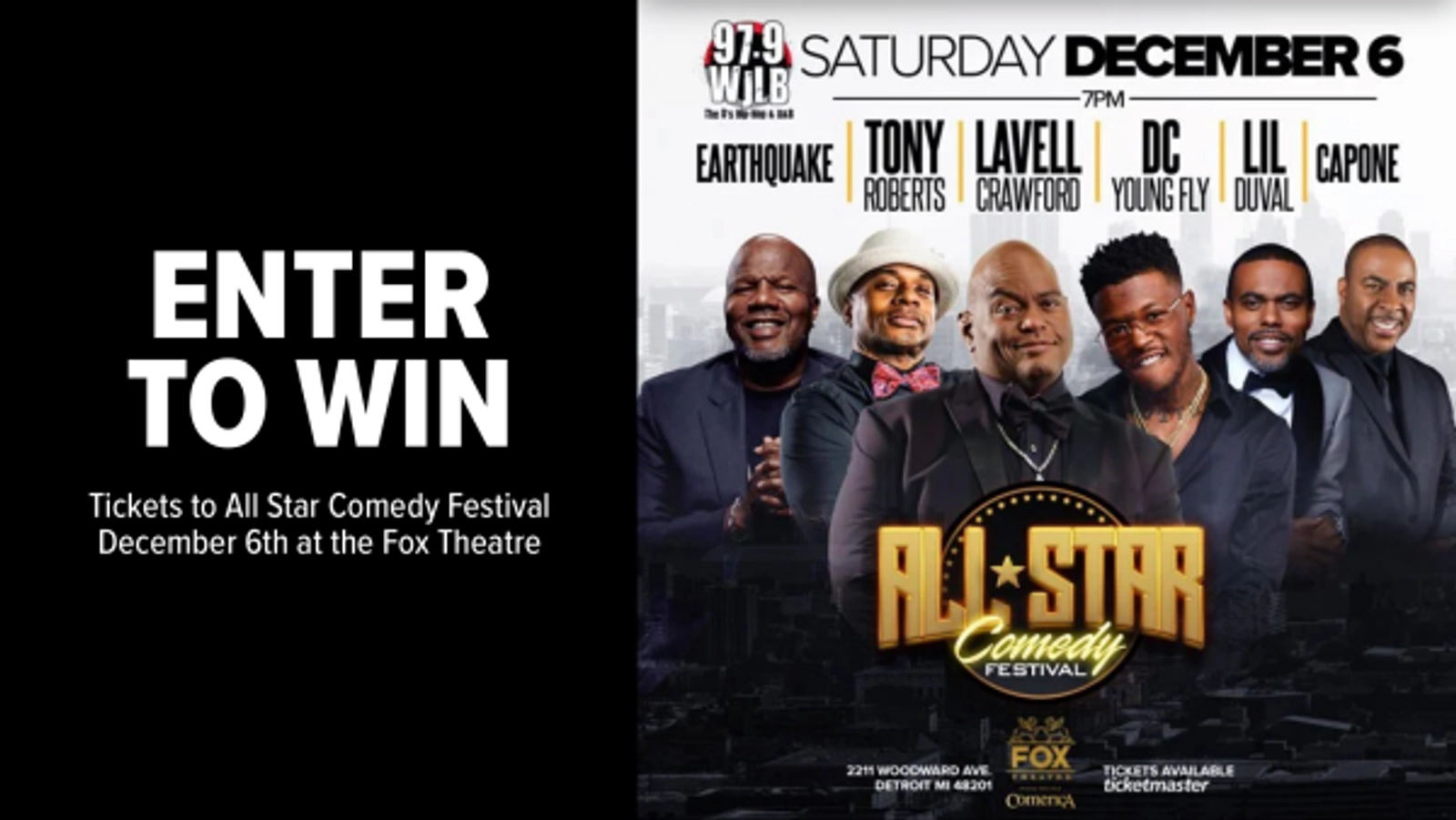 Win tickets to the All Star Comedy Festival