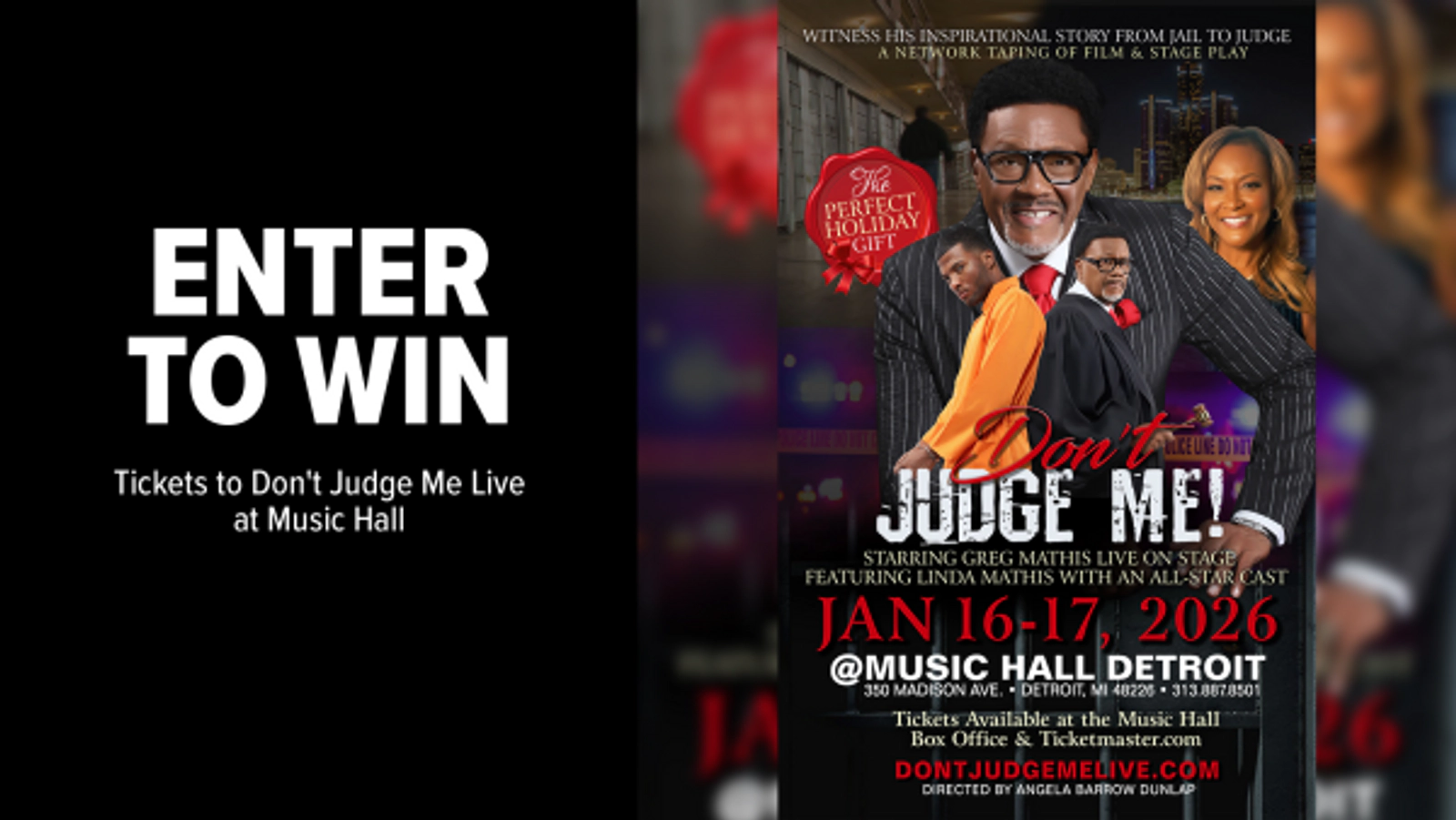 Win tickets to Don't Judge Me Live at Music Hall